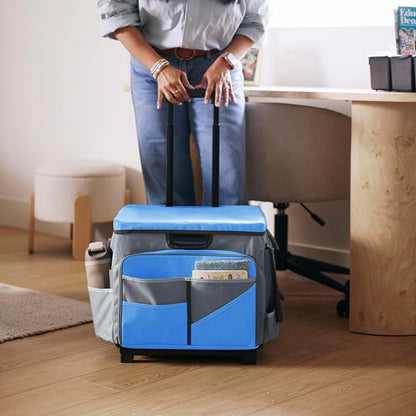 Mobile Utility Cart with Storage Organizer Bag, Rolling Cart - Image 9