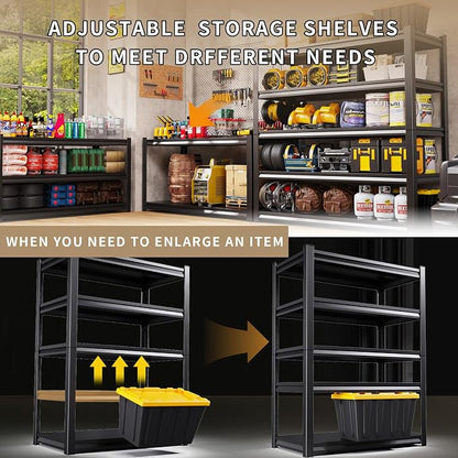 72" H Garage Shelving Heavy Duty Storage Shelves Adjustable Garage Shelves 5 - Image 6