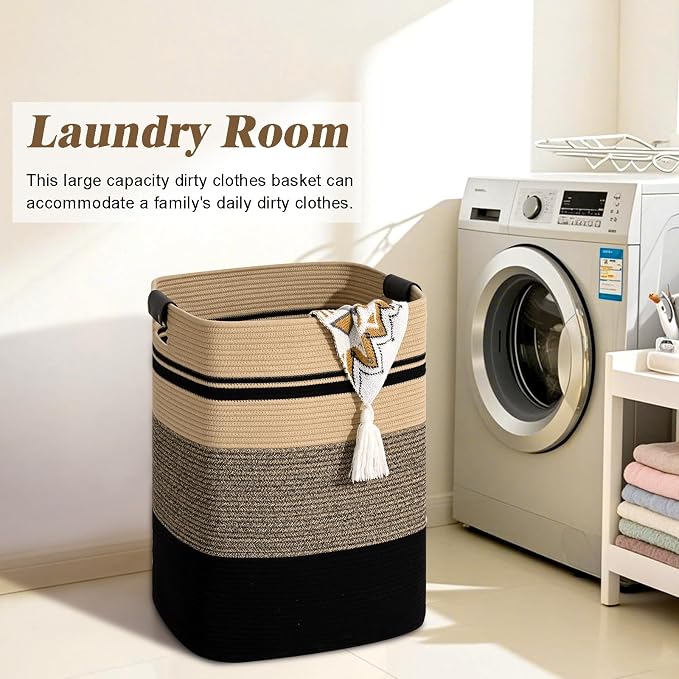 Laundry Hamper, 85L Tall Laundry Basket - Image 4