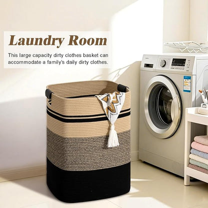 Laundry Hamper, 75L Tall Laundry Basket - Image 3