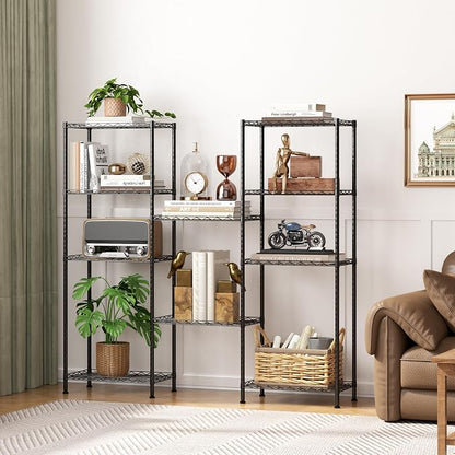 HOMEFORT 5-Shelving Unit, Adjustable Wire Shelving, Metal Wire Shelf Rack - Image 6