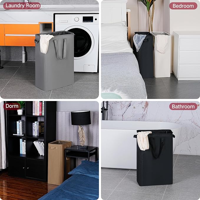 efluky Slim Laundry Basket, Narrow Laundry Hamper - Image 6