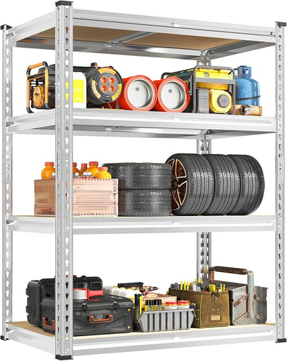 REIBII 60.05" H Storage Shelves 1840LBS Garage Shelving Heavy Duty Shelving 4 by REIBII