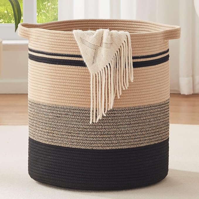 OIAHOMY 80L Laundry Baskets-Laundry Hamper, Storage Basket by MasterofSpaceOptimization