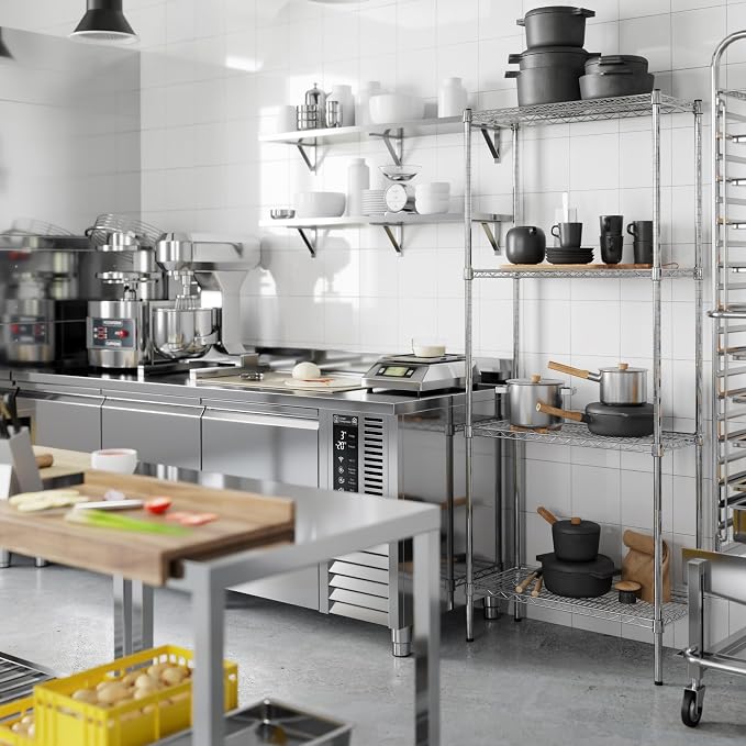 14" Deep x 30" Wide x 74" Height Wire Shelving Kit | 4-Tier | NSF Commercial - Image 5