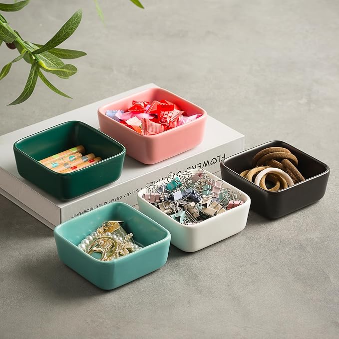 Ceramic Paper Clip Holder for Desk Cute Binder Holder Paperclip Holders for - Image 6