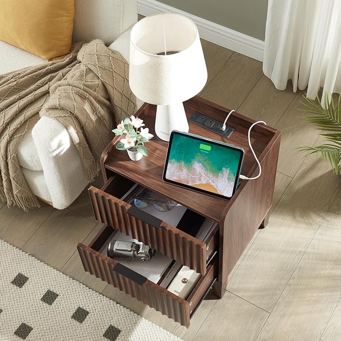 Wnutrees Fluted Nightstand - Image 4