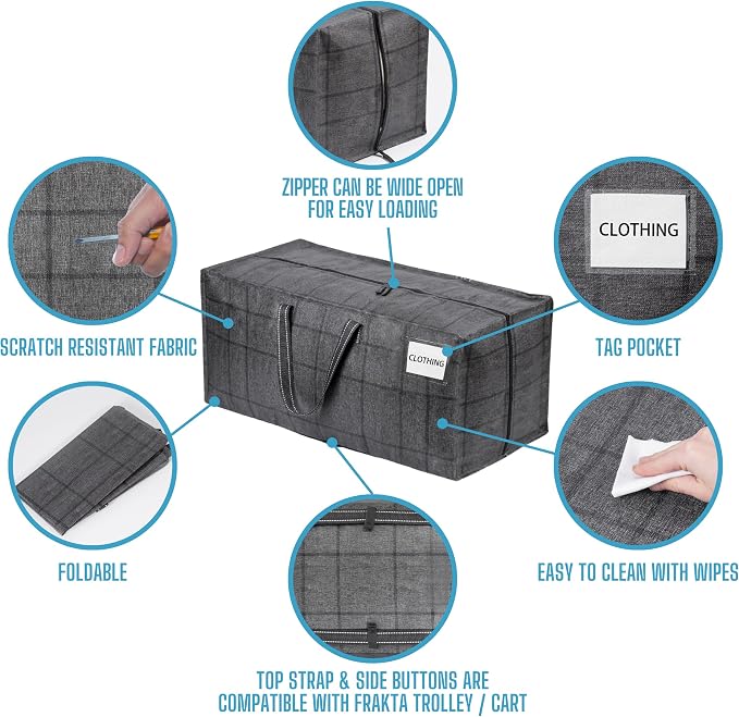 VENO 10 Pack Moving Bags w/Backpack Straps, Heavy Duty, Moving Boxes Alternative - Image 7