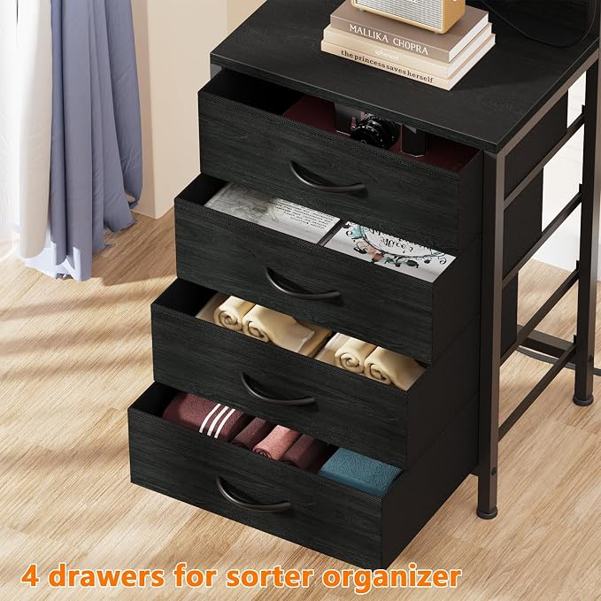 Furnulem Night Stand Set 2, Tall Nightstand - Image 8