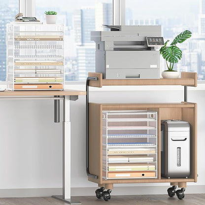 SUBEKYU 9 Tier Paper Letter Tray Desk Organizer - Image 4