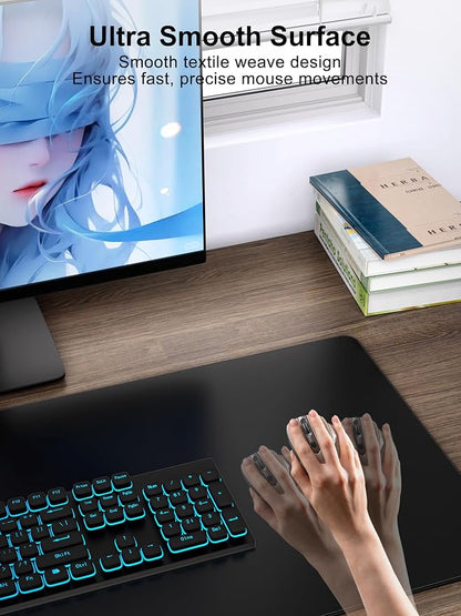 TopMade Wireless Charging Mouse Pad, Gaming Mousepad Home Office Large Desk Pad - Image 4