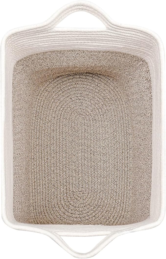Tall Storage Baskets for Clothes Fabric Cotton Rope Storage Basket bin - Image 7