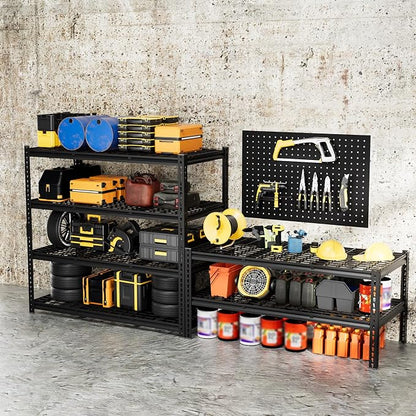 4-Tier 60" W X 24" D X 60" H Garage Shelves 2500LBS Heavy Duty Shelving - Image 2