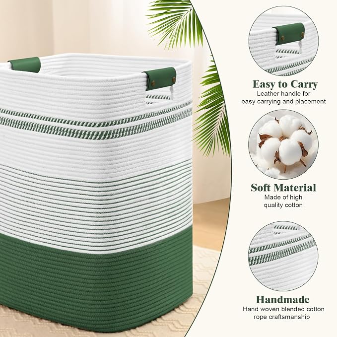 Laundry Hamper, 85L Tall Laundry Basket - Image 6