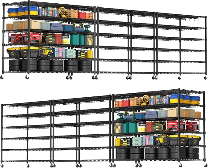 PrimeZone 6 Tier 80.7" H x 55.5" W x 24" D Wire Shelving by PrimeZone