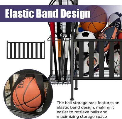 Sports Equipment Organizer, Heavy Duty Golf Bags Stand, Extra Large Ball - Image 4