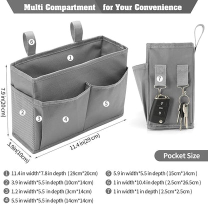 Bseash Bunk Bed Organizer, Bedside Caddy Hanging Bed Organizer Storage Bag - Image 2