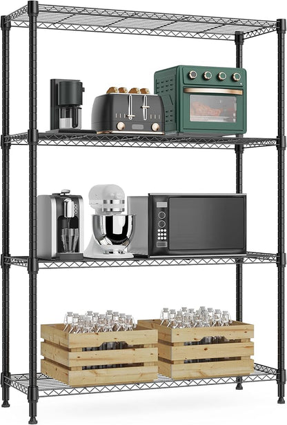 1000 lbs 4Tier Shelf Metal Storage Shelves Wire Rack Closet Organizers by MEIGAOPLASTICANDMETALHKCOLIMITED