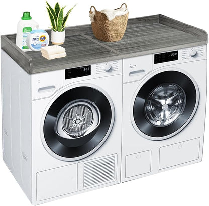 Royxen Washer Dryer Countertop, 27.4" x 54" Wood Universal Fit, Washer Dryer by Royxen