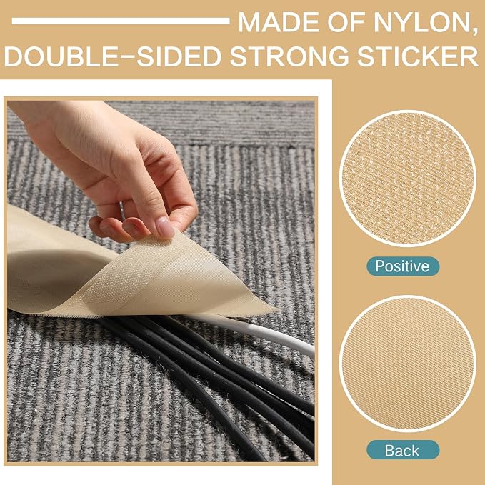 WILLBOND Carpet Cord Cover Cable Protector Floor Cover Cable Protector - Image 3