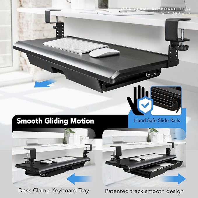 EHO Keyboard Tray with Drawer - Image 8