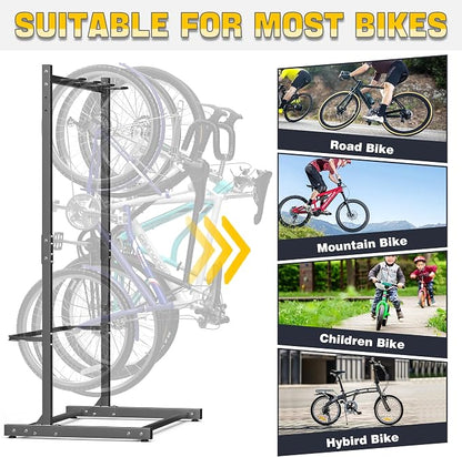 Ultrawall Freestanding Bike Rack, Vertical Bike Storage Stand - Image 3