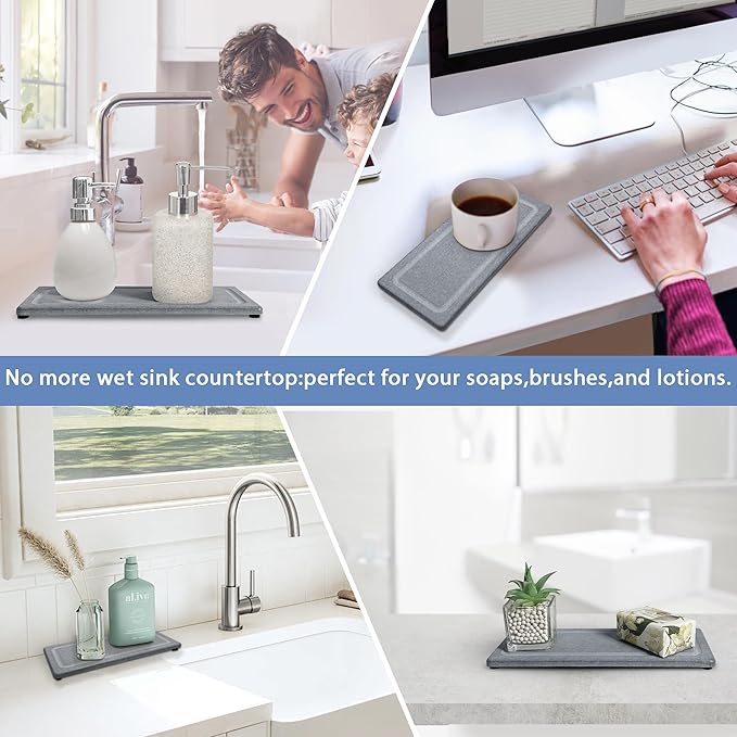 2 PCS Water Absorbing Stone Trays - Image 7