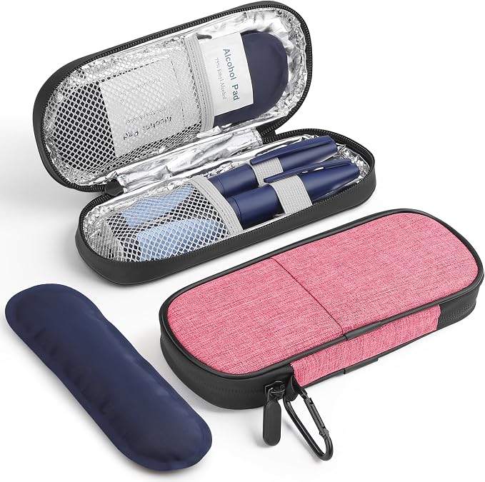 Insulin Cooler Travel Case Diabetic Medication Insulated Cool Organizer by Gelozid