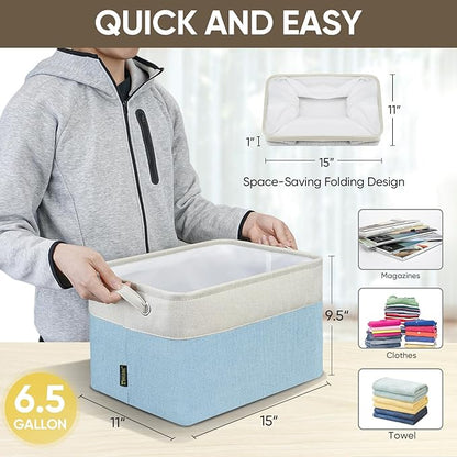BALEINE 1 Pack Fabric Storage Bins - Image 4