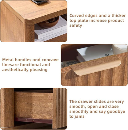 LEYAOYAO 31" Wide Fluted Nightstand - Image 6