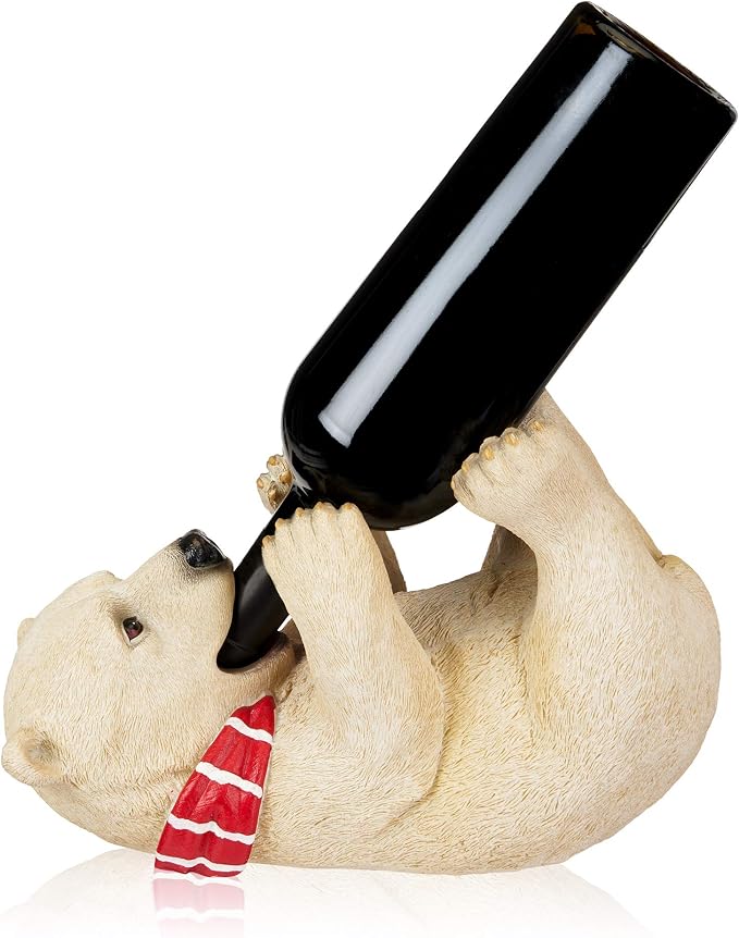 True Cheery Cub Polyresin Wine Bottle Holder by True
