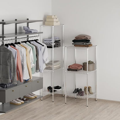 24" Deep x 24" Wide x 54" Height Wire Shelving Kit | 3-Tier | NSF Commercial - Image 6