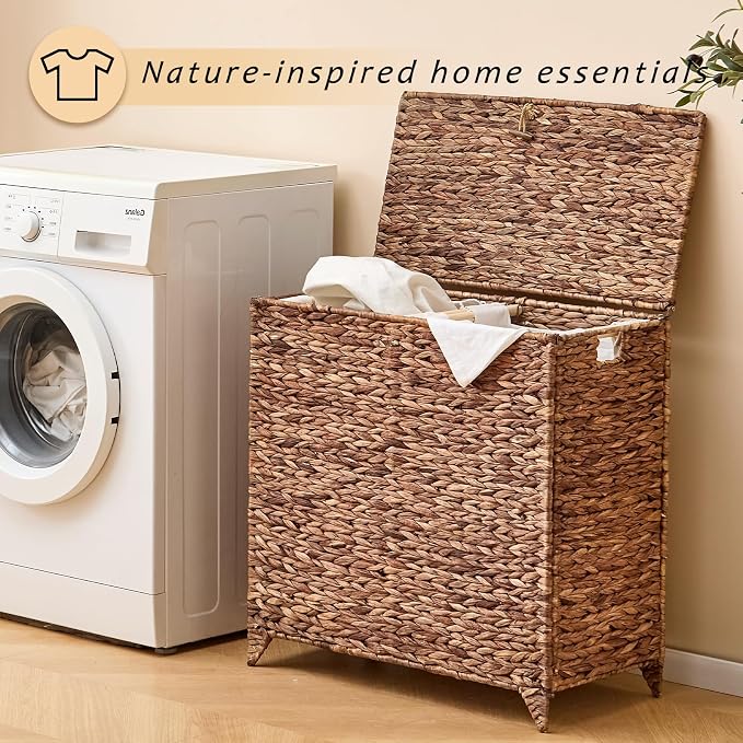 Handwoven Large Laundry Hamper - Image 6