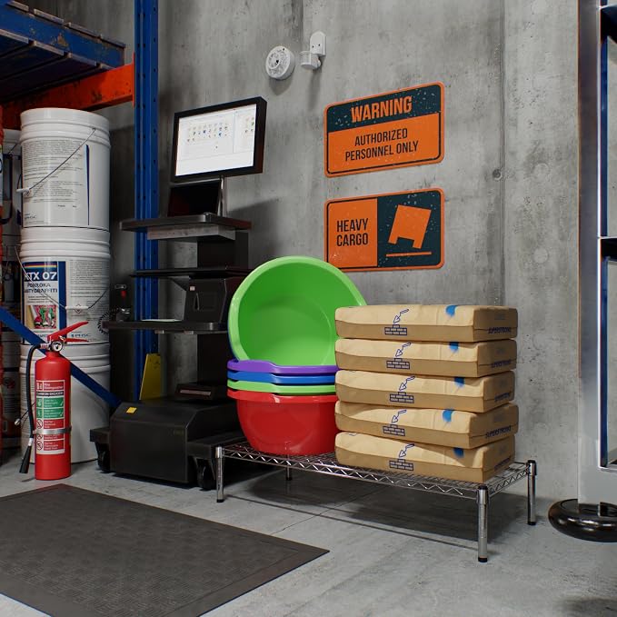 18" Deep x 42" Wide x 8" Height 1-Tier Wire Shelving Kit | NSF Commercial - Image 8