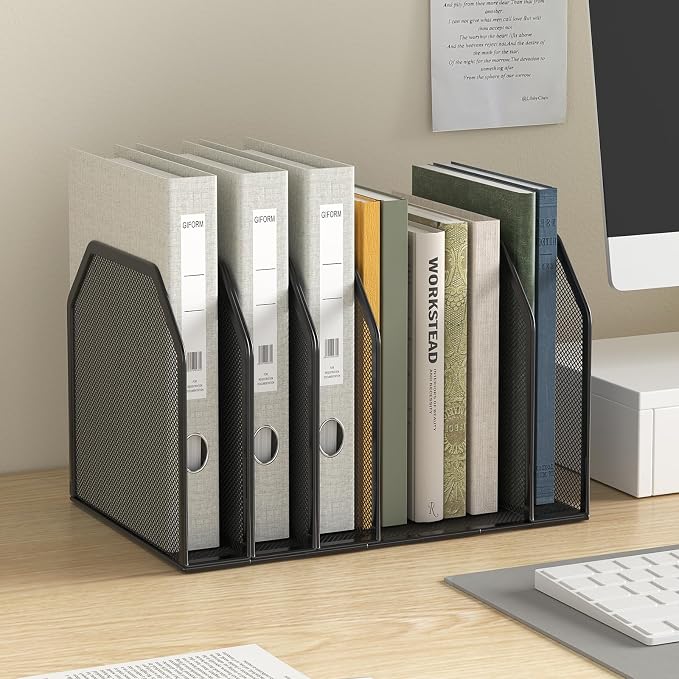 Metal 7-Section File Folder Organizer - Image 4
