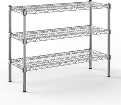 14" Deep x 36" Wide x 27" Height Wire Shelving Kit | 3-Tier | NSF Commercial by Regal+Altair
