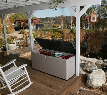 LIFETIME 60012 Extra Large Deck Box, 130 Gallon, Desert Sand/Brown - Image 6