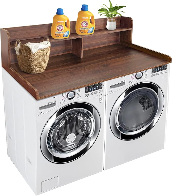 Royxen Laundry Countertop with 2-Tier Shelf Universal Fit, Washer and Dryer by Royxen