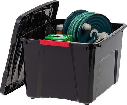 IRIS USA 40 Qt Stackable Plastic Storage Bins - Image 7