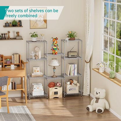 SINGAYE 5 Tier Shelf Wire Shelving Adjustable Storage Shelves Rack Standing - Image 6