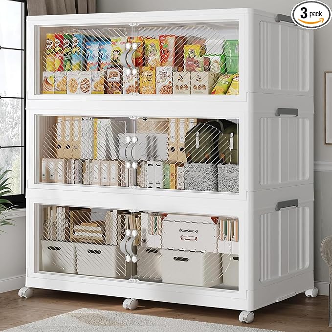 720QT Extra Large Stackable Storage Bins by QAVABIN