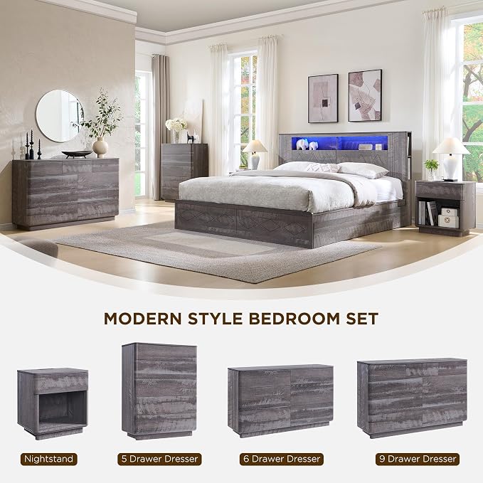 ACCOHOHO Modern 9 Drawer Dresser - Image 3