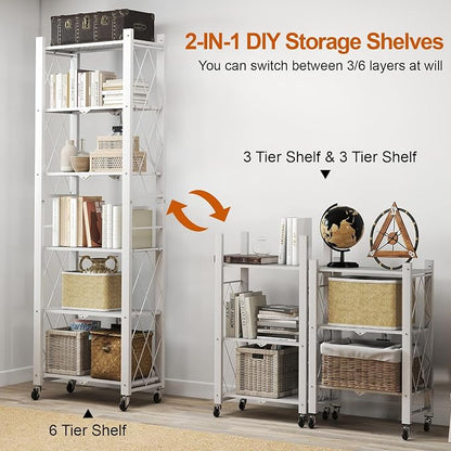 6-Tier Foldable Storage Shelves - Image 4
