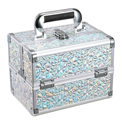 Joligrace Makeup Train Case Makeup Case Organizer Portable Cosmetic Box Storage by Joligrace