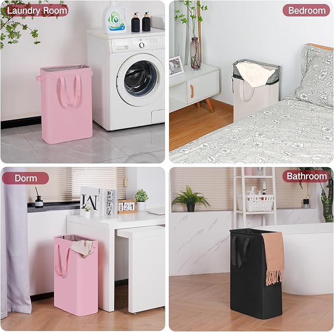 efluky Slim Laundry Basket, Narrow Laundry Hamper - Image 5