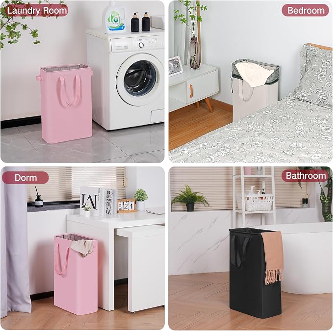 efluky Slim Laundry Basket, Narrow Laundry Hamper - Image 6