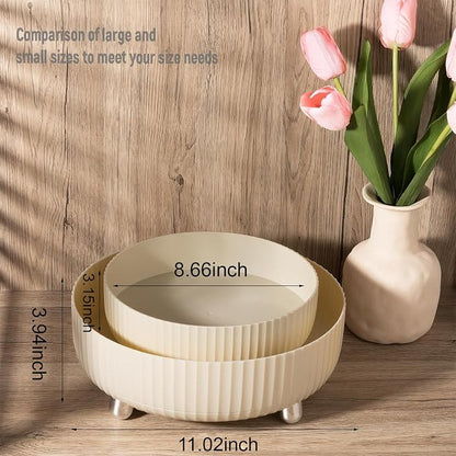 Anyoifax Makeup Perfume Organizer Tray 360 Degree Rotating Lazy Susan Skincare - Image 6