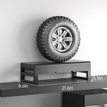 Computer monitor stand with 2 drawer ，Laptop Desk Shelf & Monitor Riser 21.6 - Image 3
