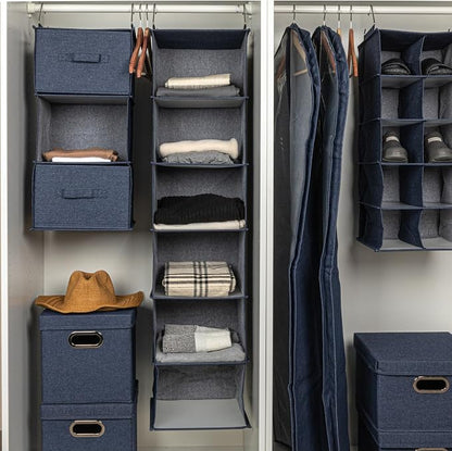 Household Essentials Hanging Cotton Blend Closet Organizer - Image 4
