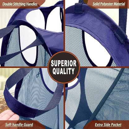 HOUSE AGAIN Strong Mesh Pop-up Laundry Hamper, Quality Collapsible Laundry - Image 5